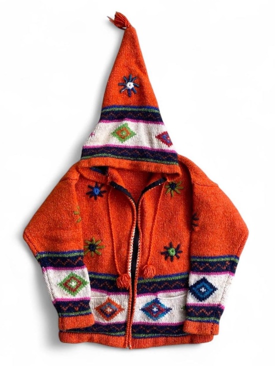 Jackets & Blazers - Women’s Vintage Ecuadorian Hand Knit Wool Jacket